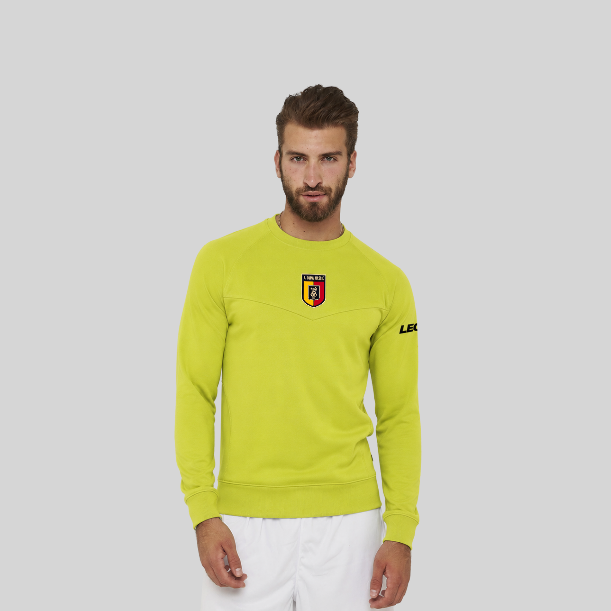 legea-toma-felpa-da-allenamento-in-poliestere-giallo-fluo image 1
