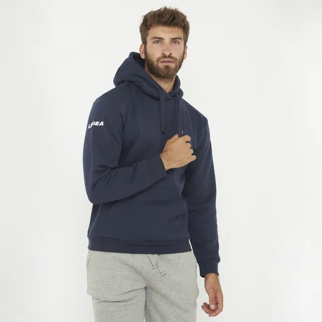 legea-felpa-spalato-con-cappuccio-senza-zip-blu-2xl image 1