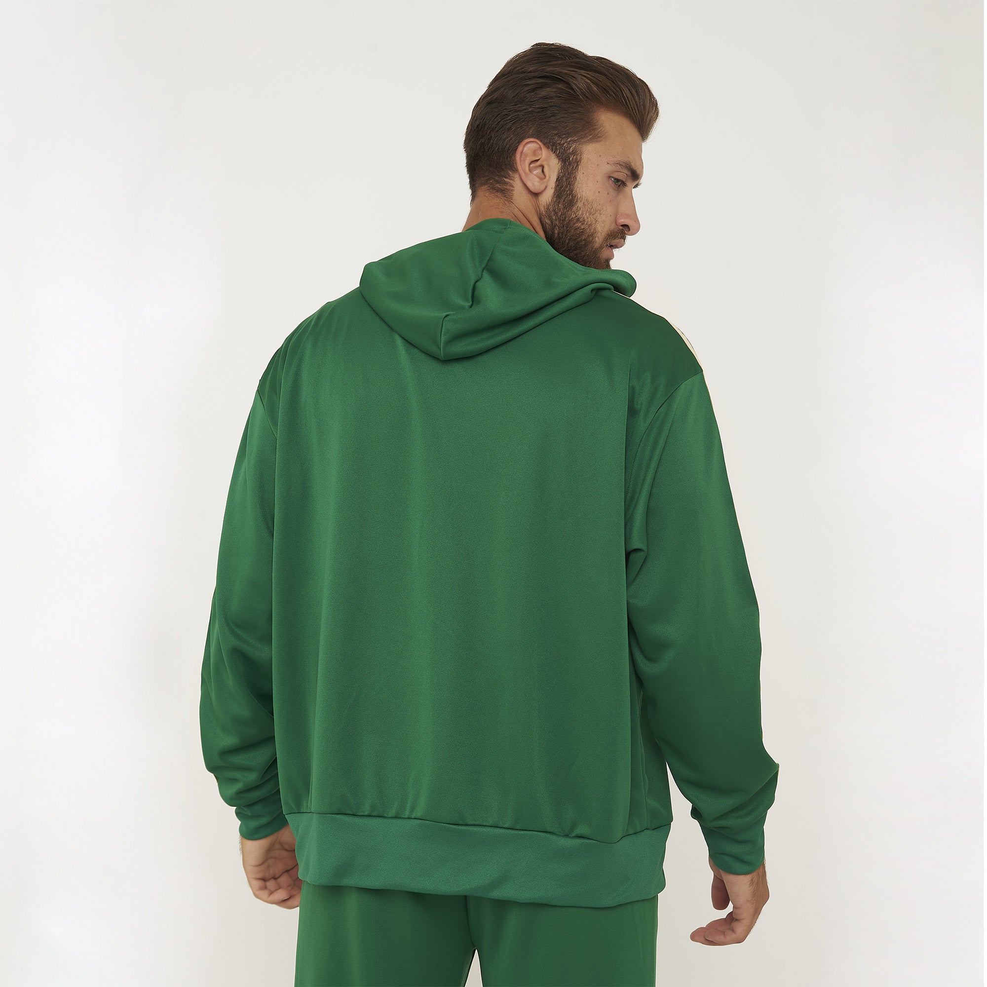 legea-felpa-space-con-cappuccio-senza-zip-verde-militare-l image 3