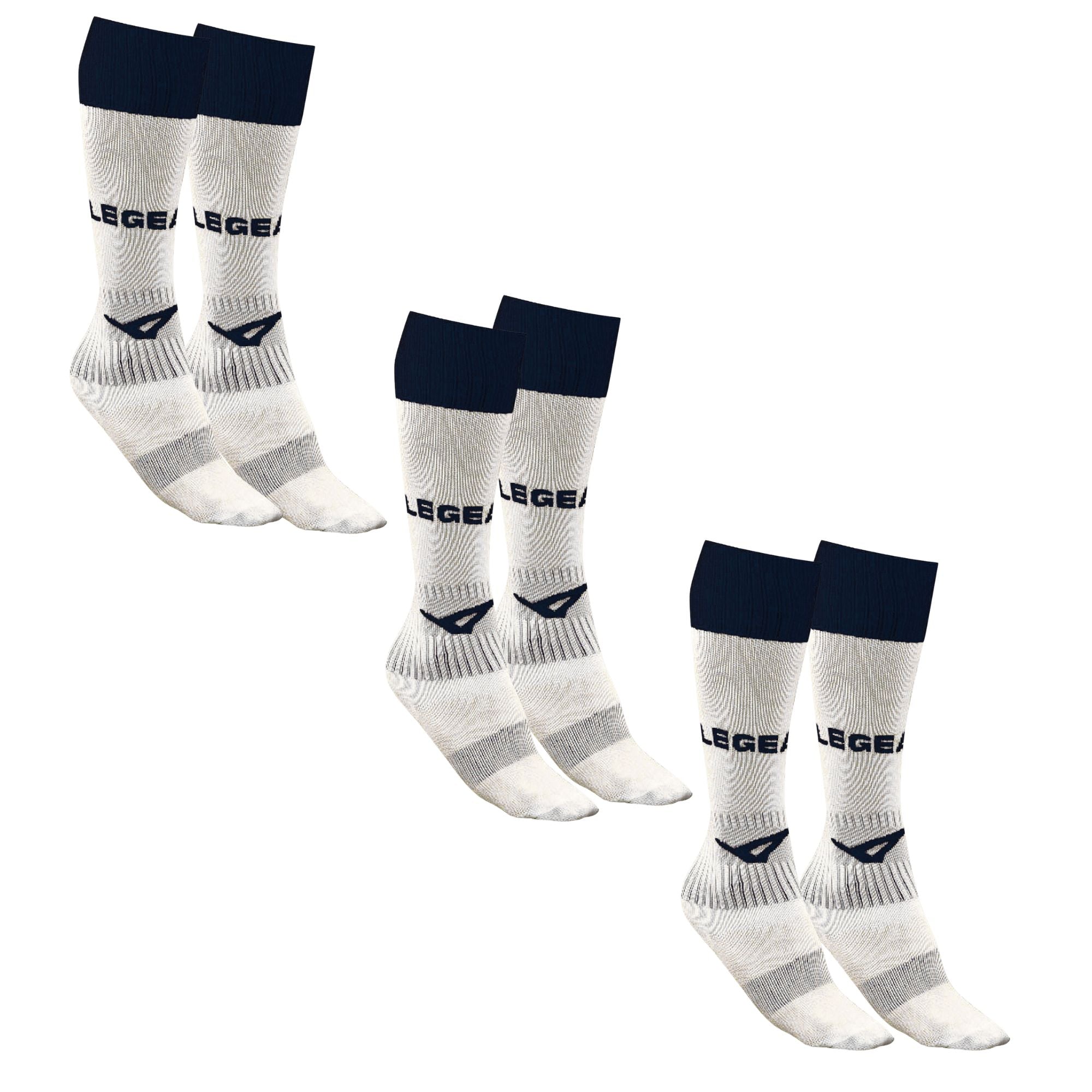 legea-ciclone-calze-calcio-lunghe-pack-3-paia-bianco-nero-taglia-1 image 1