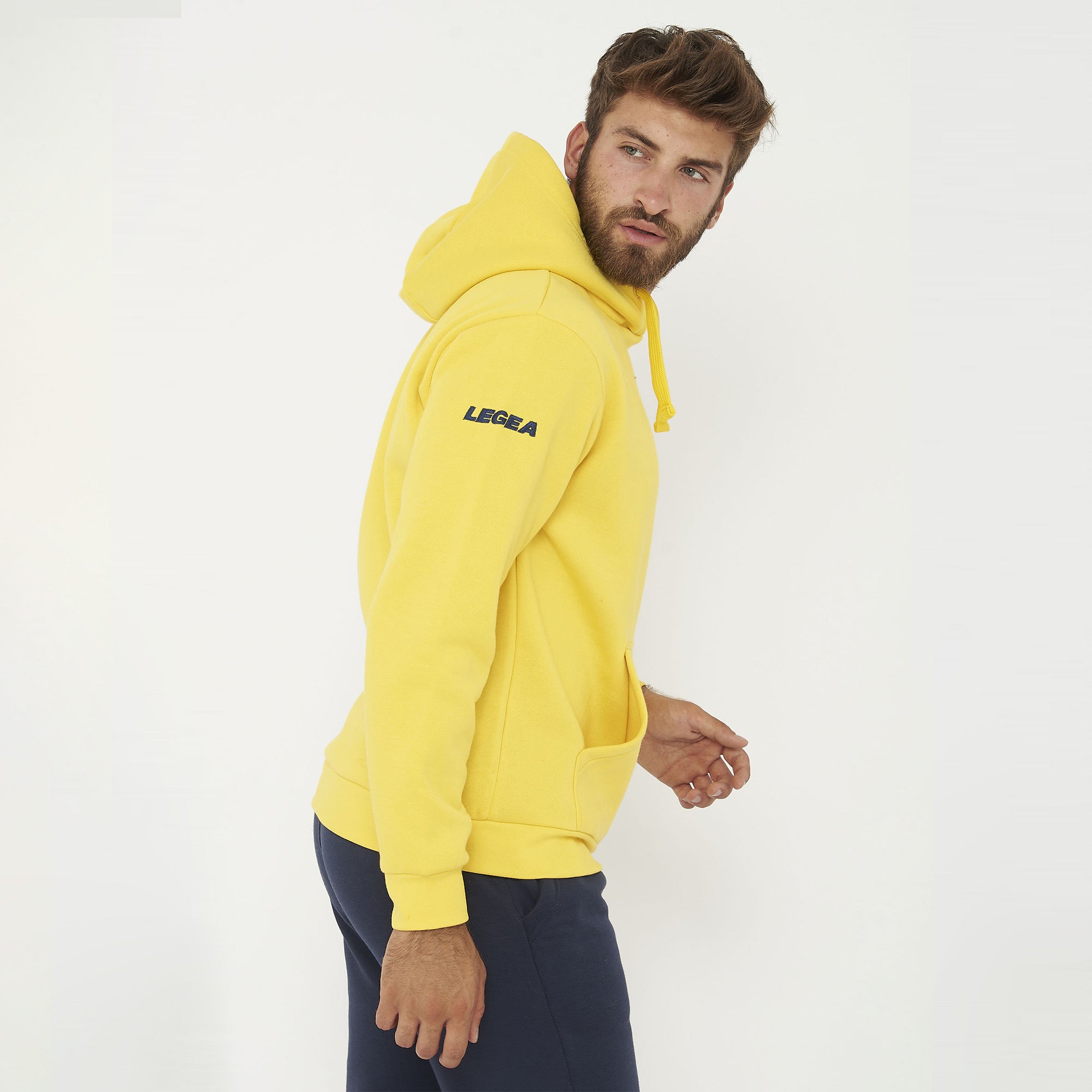 legea-felpa-con-cappuccio-spalato-giallo-l image 7