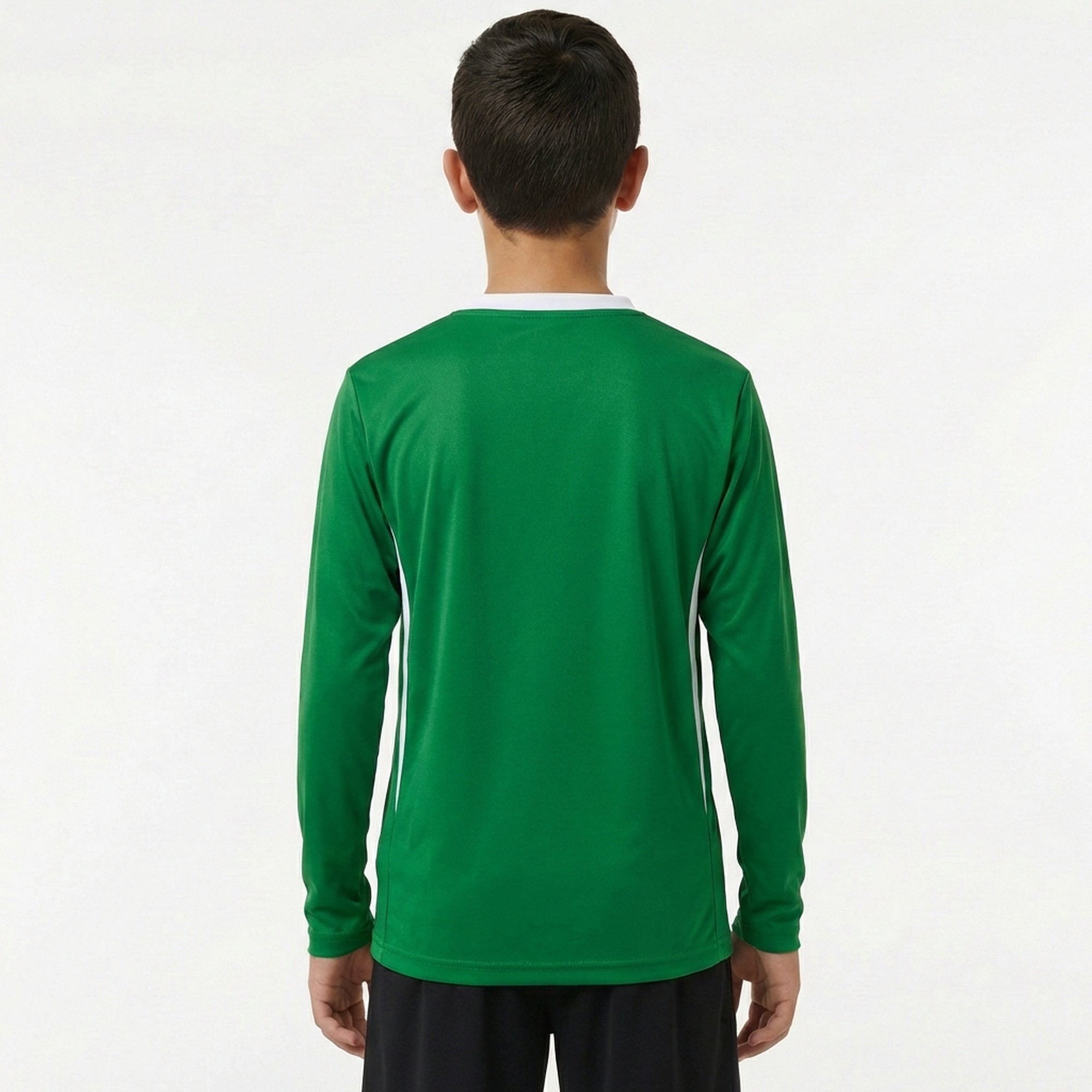 legea-dusseldorf-maglia-calcio-maniche-lunghe-verde-bianco-2xs image 2