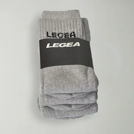 legea-bundy-calzino-alto-in-cotone-grigio image 1