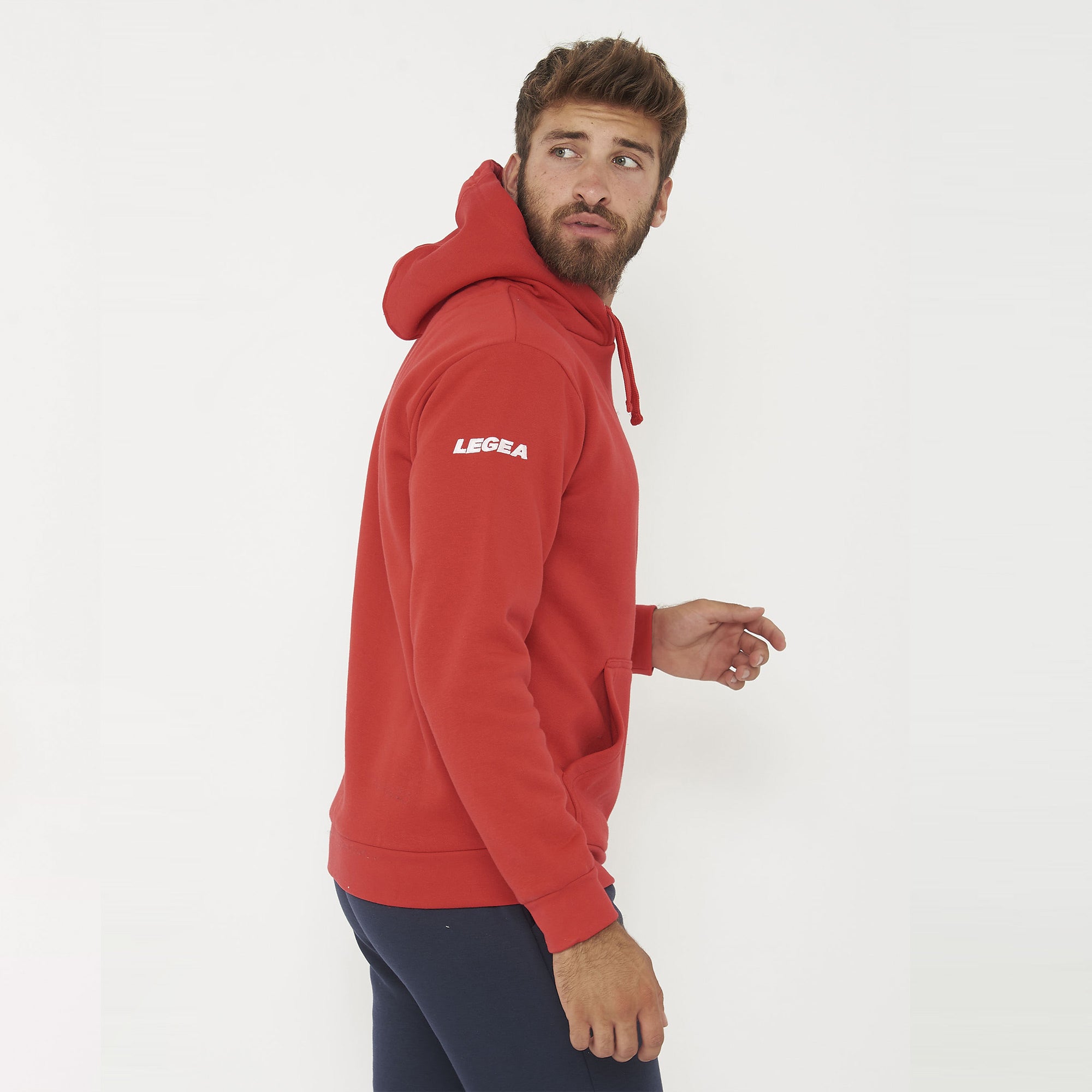 legea-spalato-felpa-con-cappuccio-senza-zip-rosso-s image 7
