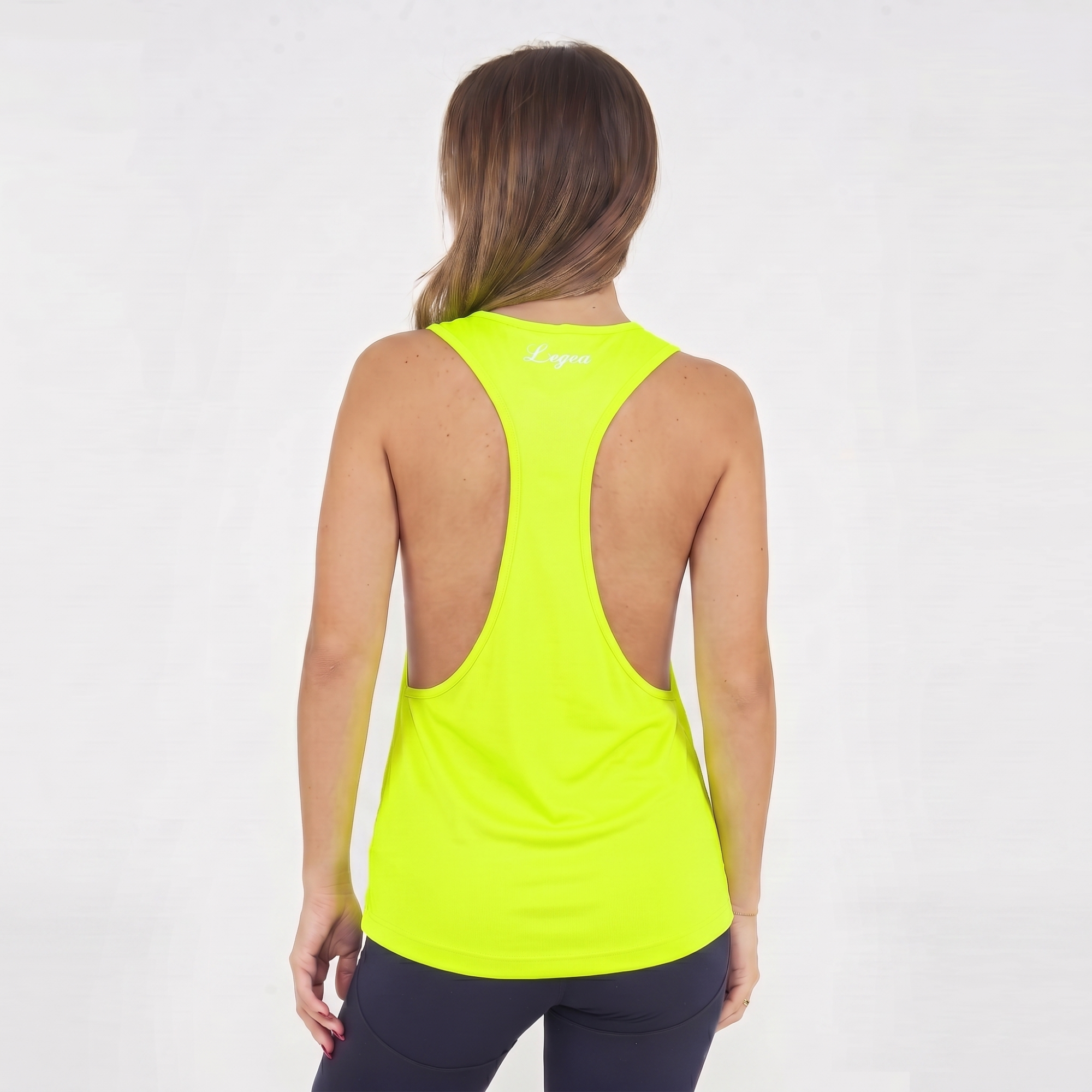 legea-canotta-tanissa-racerback-giallo-fluo-xl image 2