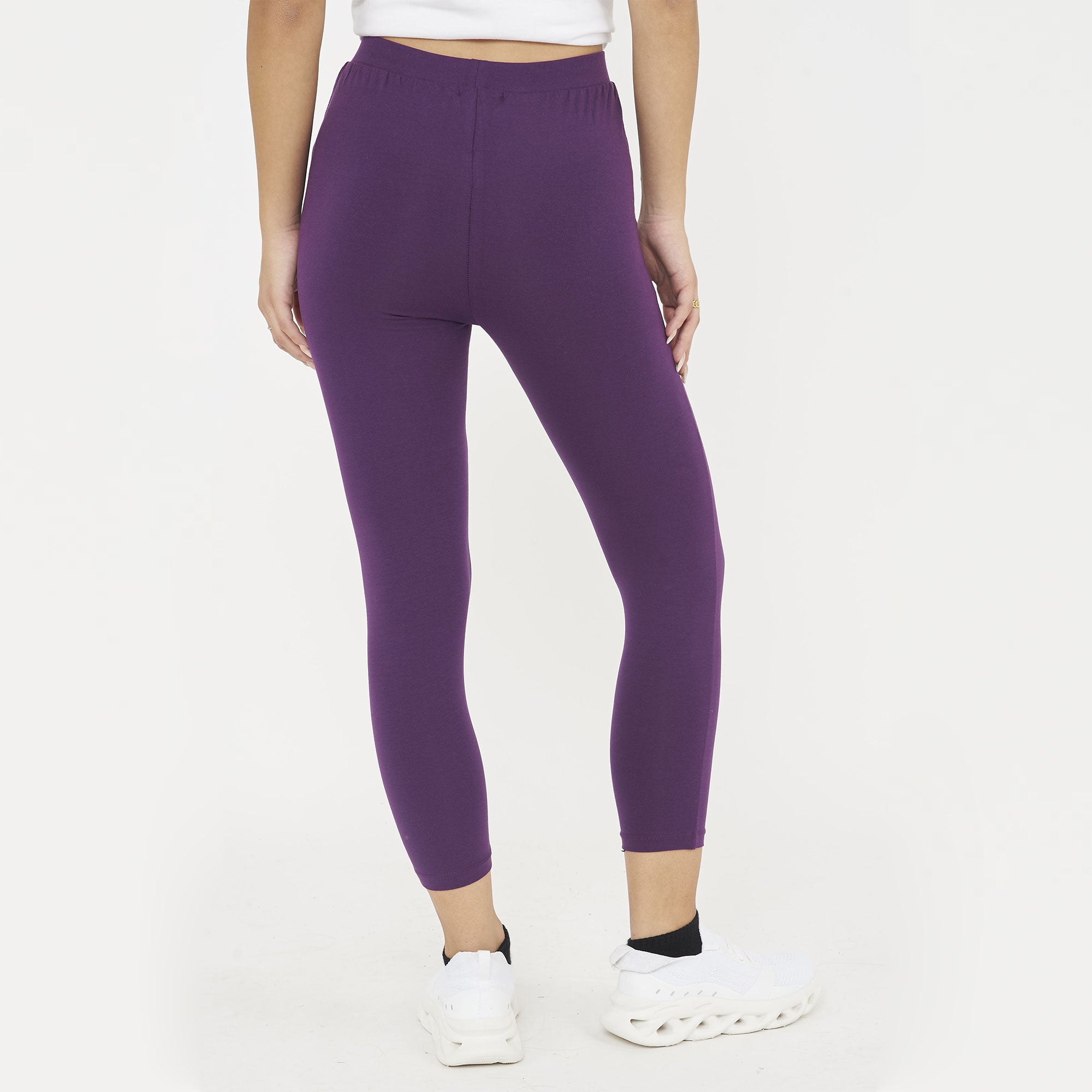 legea-yren-leggings-cotone-allenamento-capri-viola-l image 3