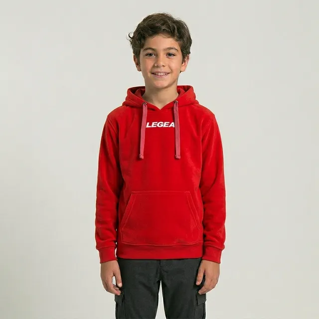legea-felpa-con-cappuccio-spalato-junior-rosso-xs image 1