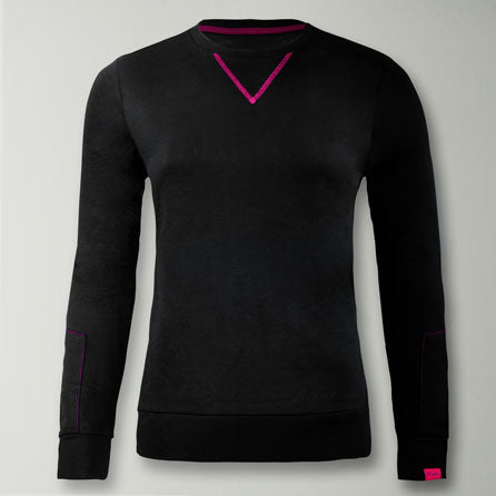 legea-nebi-felpa-in-cotone-nero-fucsia-xs image 2