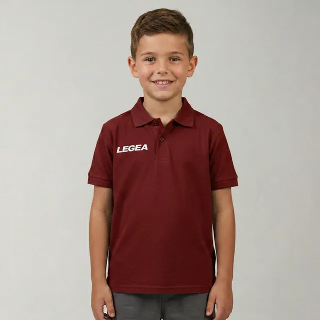 legea-polo-bambino-polo-sud-gold-manica-corta-granata-2xs image 1