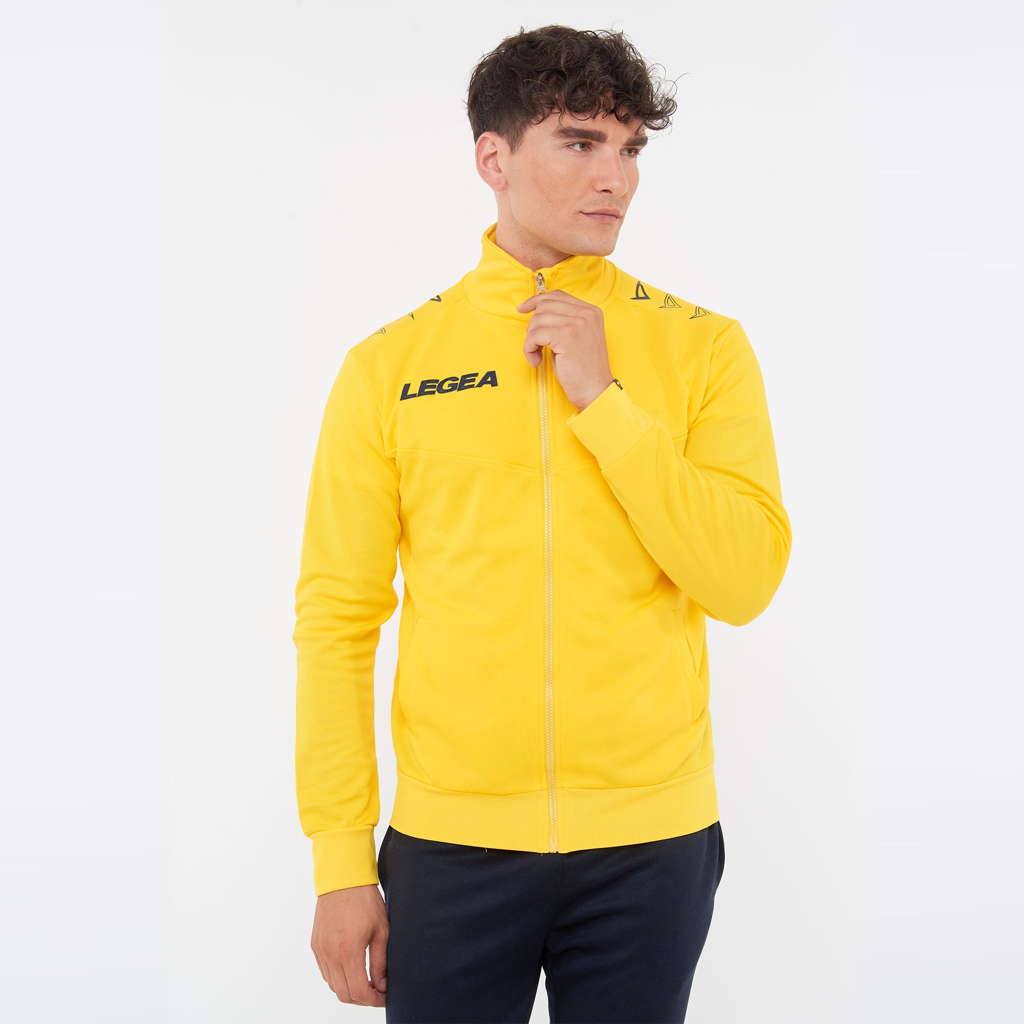 legea-alabama-giacca-con-zip-intera-giallo-s image 1