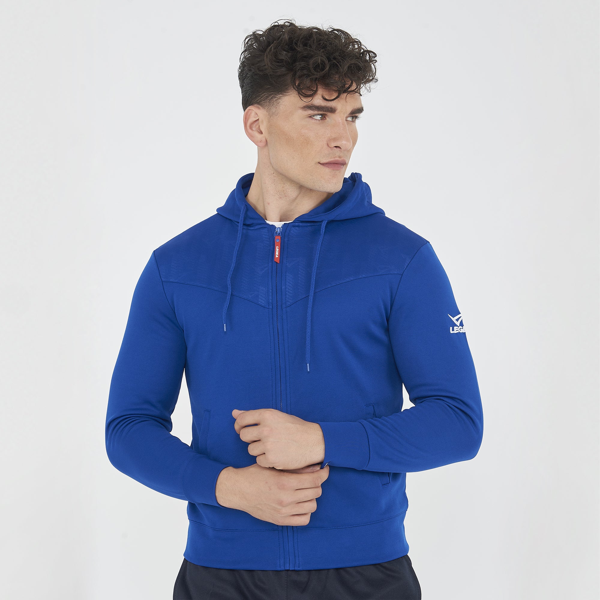 legea-saburo-felpa-leggera-con-zip-e-cappuccio-azzurro-xl image 1