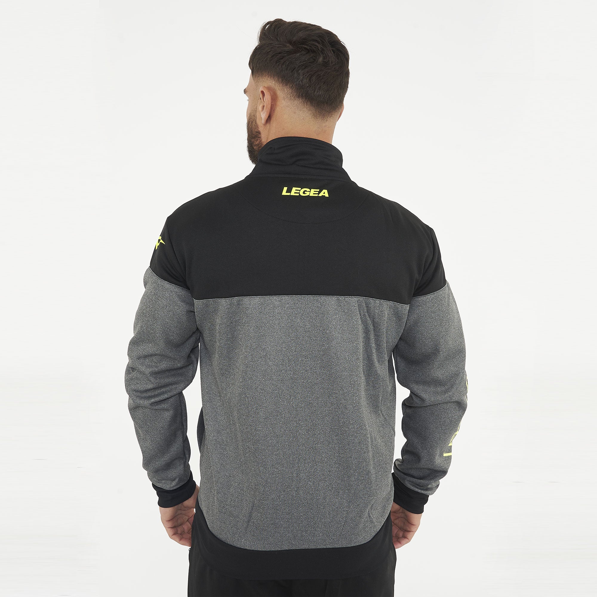 legea-giacca-sportiva-ucla-con-zip-grigio-melange-giallo-2xl image 3