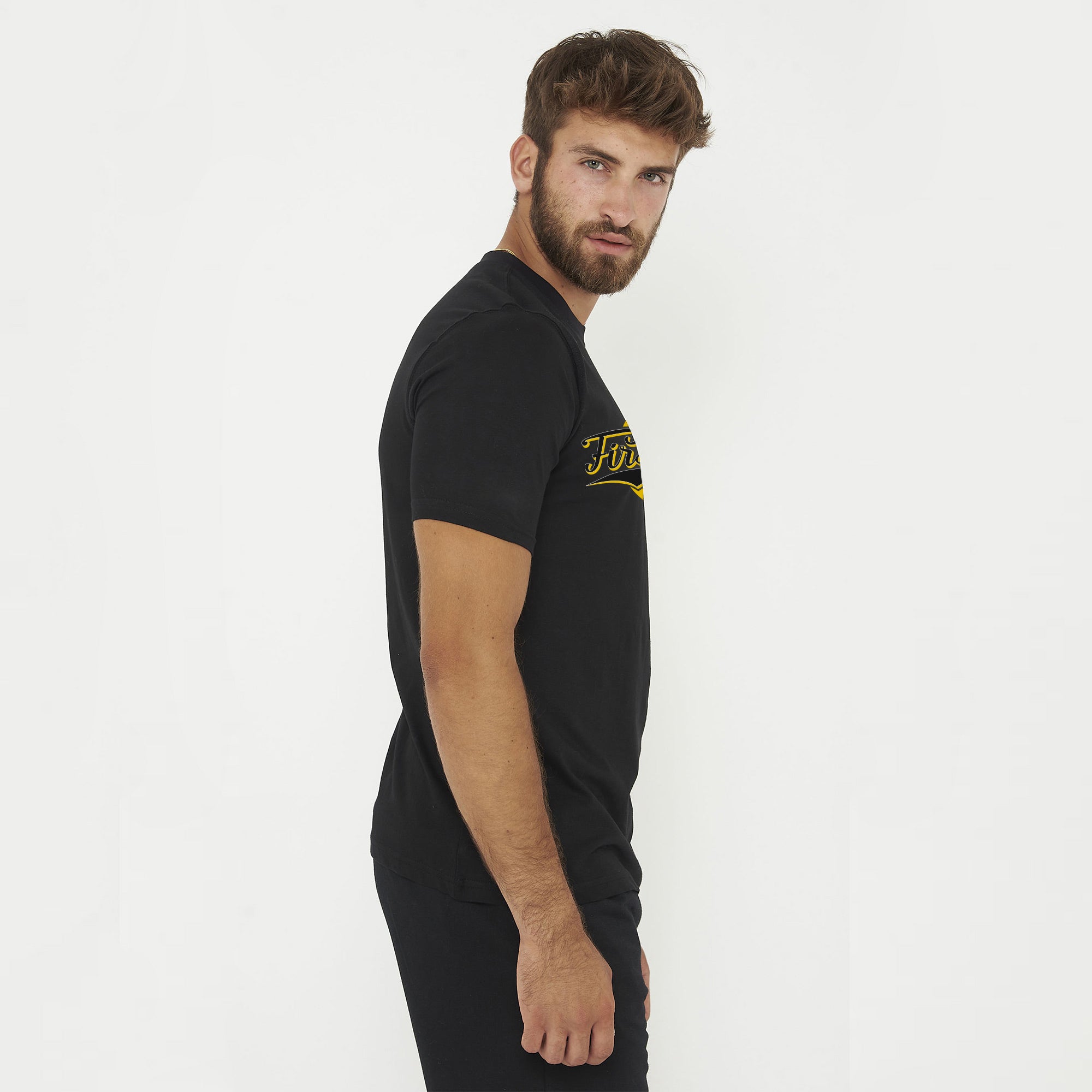 legea-first-class-t-shirt-in-cotone-uomo-nera-l image 3