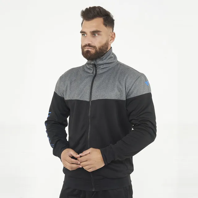legea-ucla-giacca-sportiva-zip-poliestere-nero-turchese-xl image 1