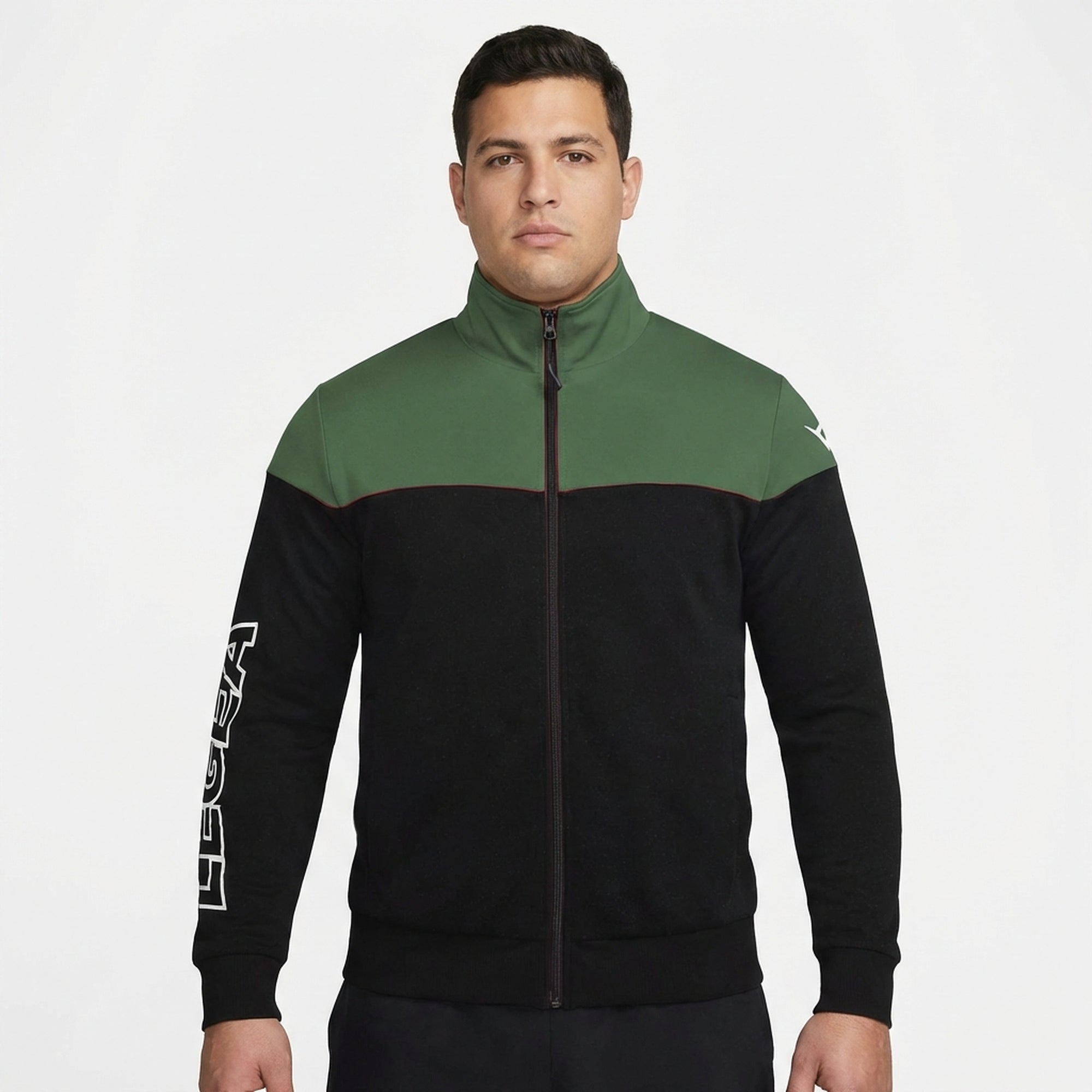 legea-giacca-sportiva-ontario-oversize-nero-verde-scuro-4xl image 1