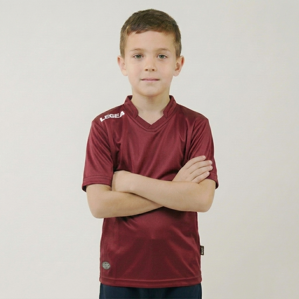 legea-ajaccio-maglia-da-calcio-con-colletto-granata-xs-taglie-piccole image 1