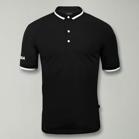 legea-dacca-polo-a-maniche-corte-in-cotone-nero-bianco-l image 1