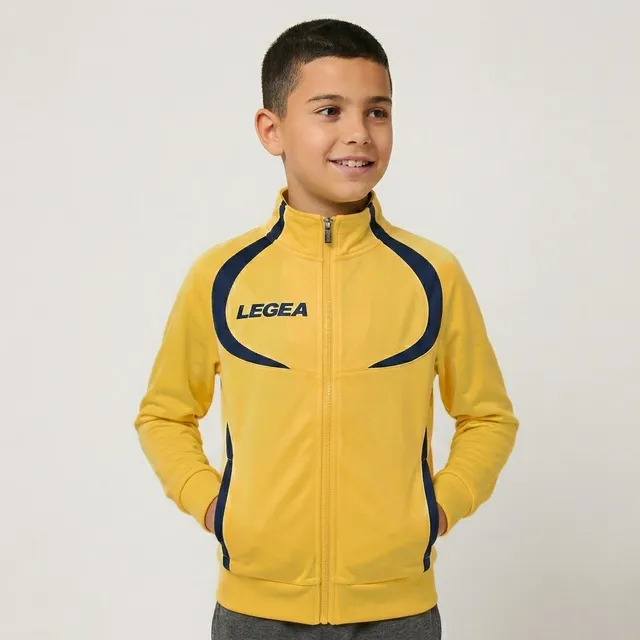 legea-singapore-giacca-con-zip-in-poliestere-giallo-2xs image 1