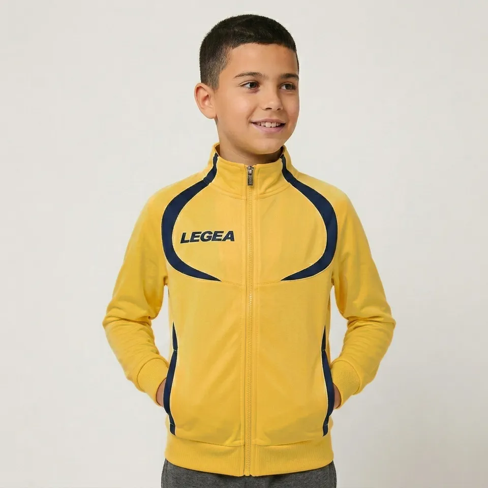 legea-singapore-giacca-con-zip-in-poliestere-giallo-3xs image 1