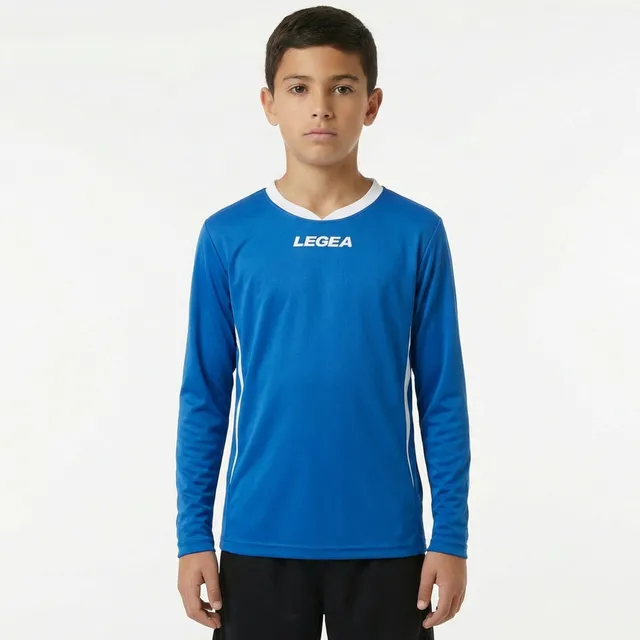 legea-dusseldorf-maglia-calcio-maniche-lunghe-celeste-bianco-2xs image 1