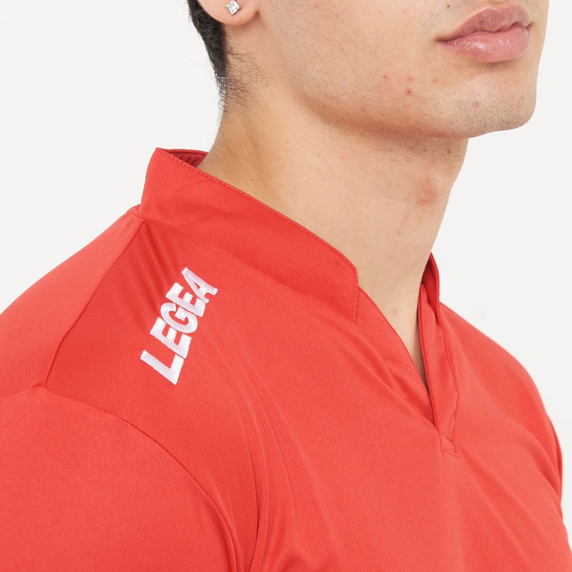 legea-ajaccio-maglia-da-calcio-con-colletto-rosso-xs image 2