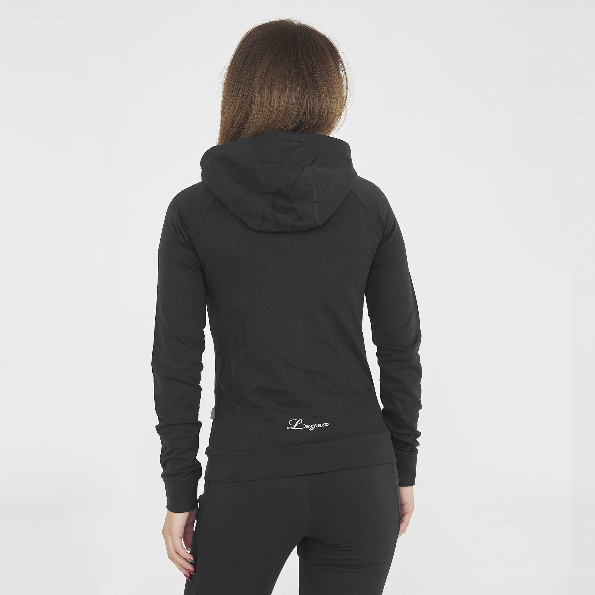 legea-dair-giacca-sportiva-donna-con-cappuccio-nero-2xl image 2