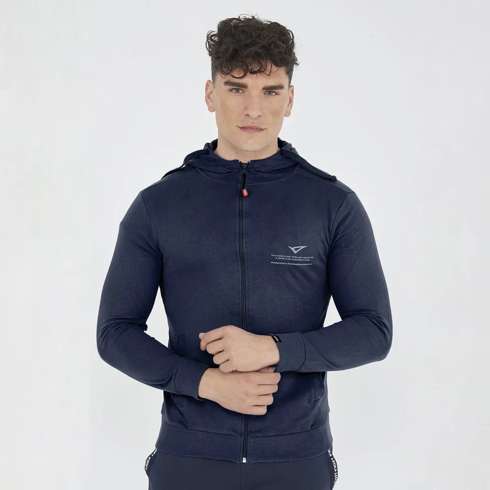 legea-raya-felpa-leggera-con-zip-e-cappuccio-blu-s image 1