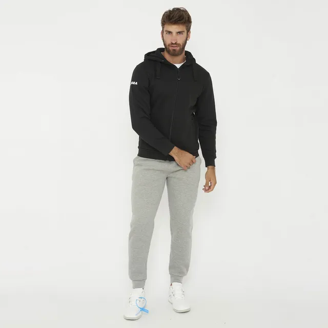 legea-sarajevo-sofia-tuta-completa-felpata-con-zip-nero-grigio image 1