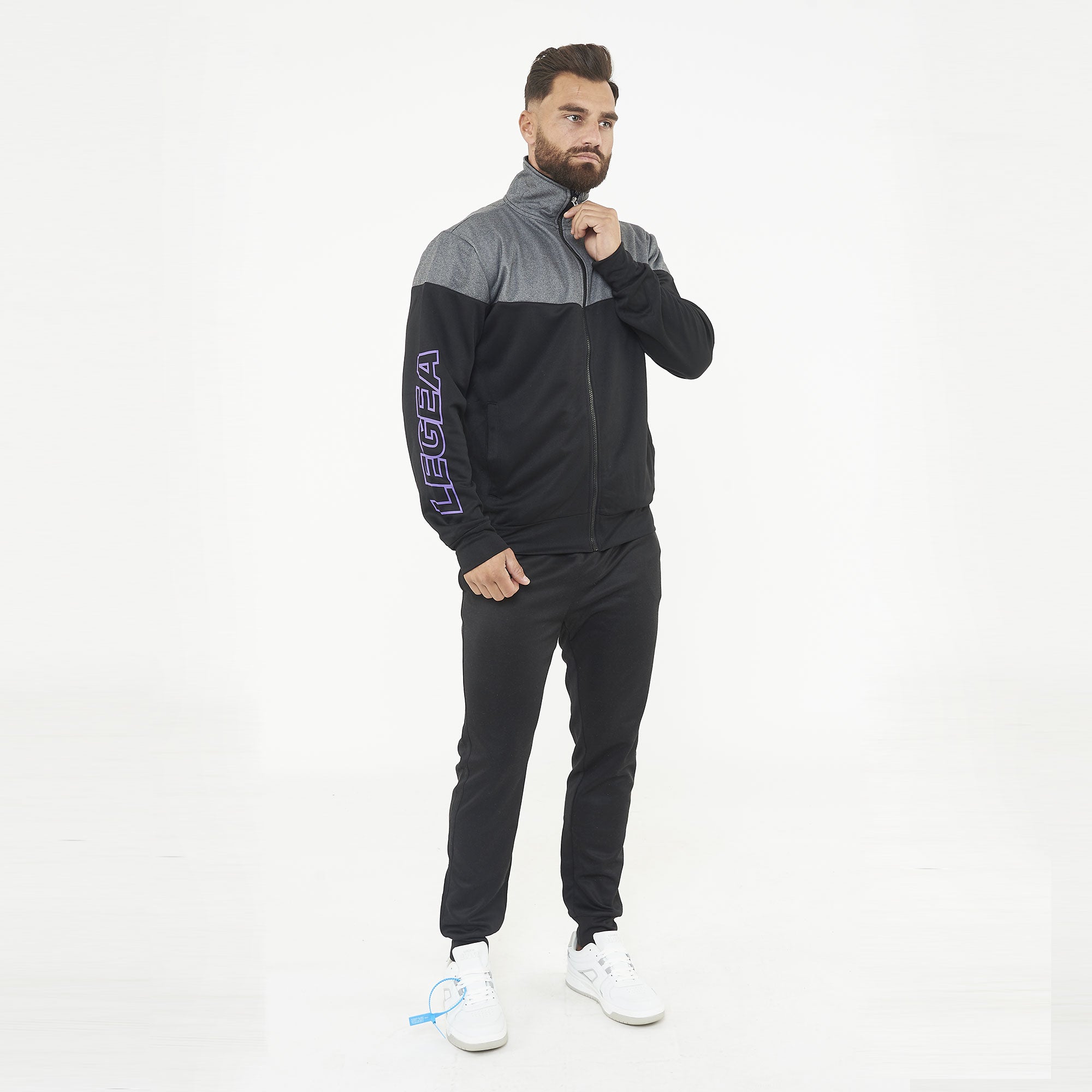 legea-ucla-tuta-sportiva-completa-nero-viola-l image 1