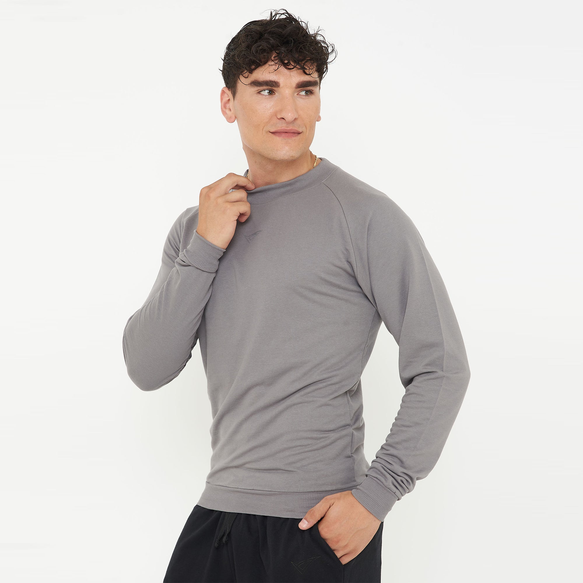 legea-f-gorn-felpa-cotone-girocollo-grigio-scuro-s image 4