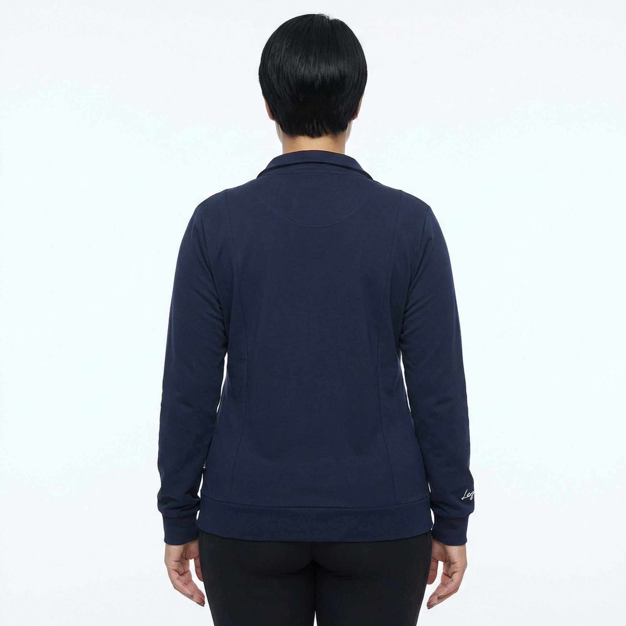 legea-felpa-adara-con-zip-e-cappuccio-oversize-blu-3xl image 2