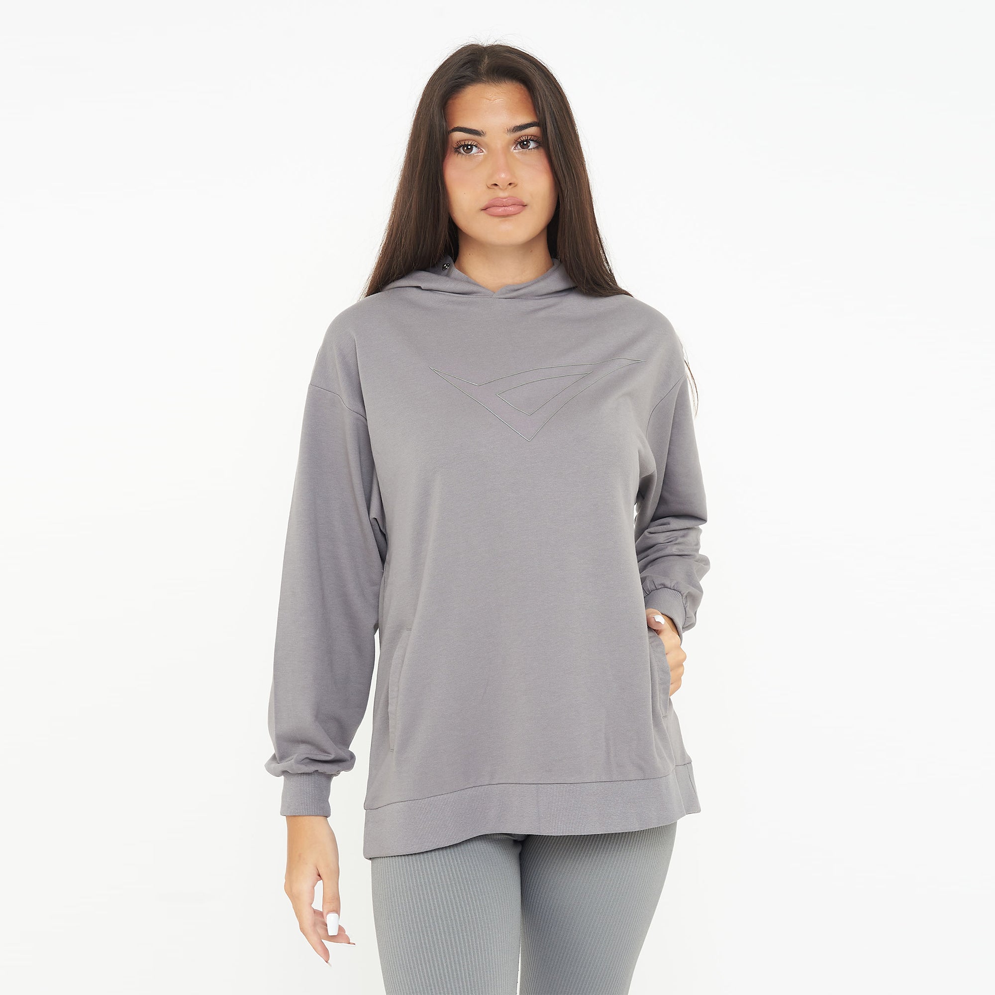 legea-felpa-con-cappuccio-f-loosy-grigio-scuro-2xl image 1
