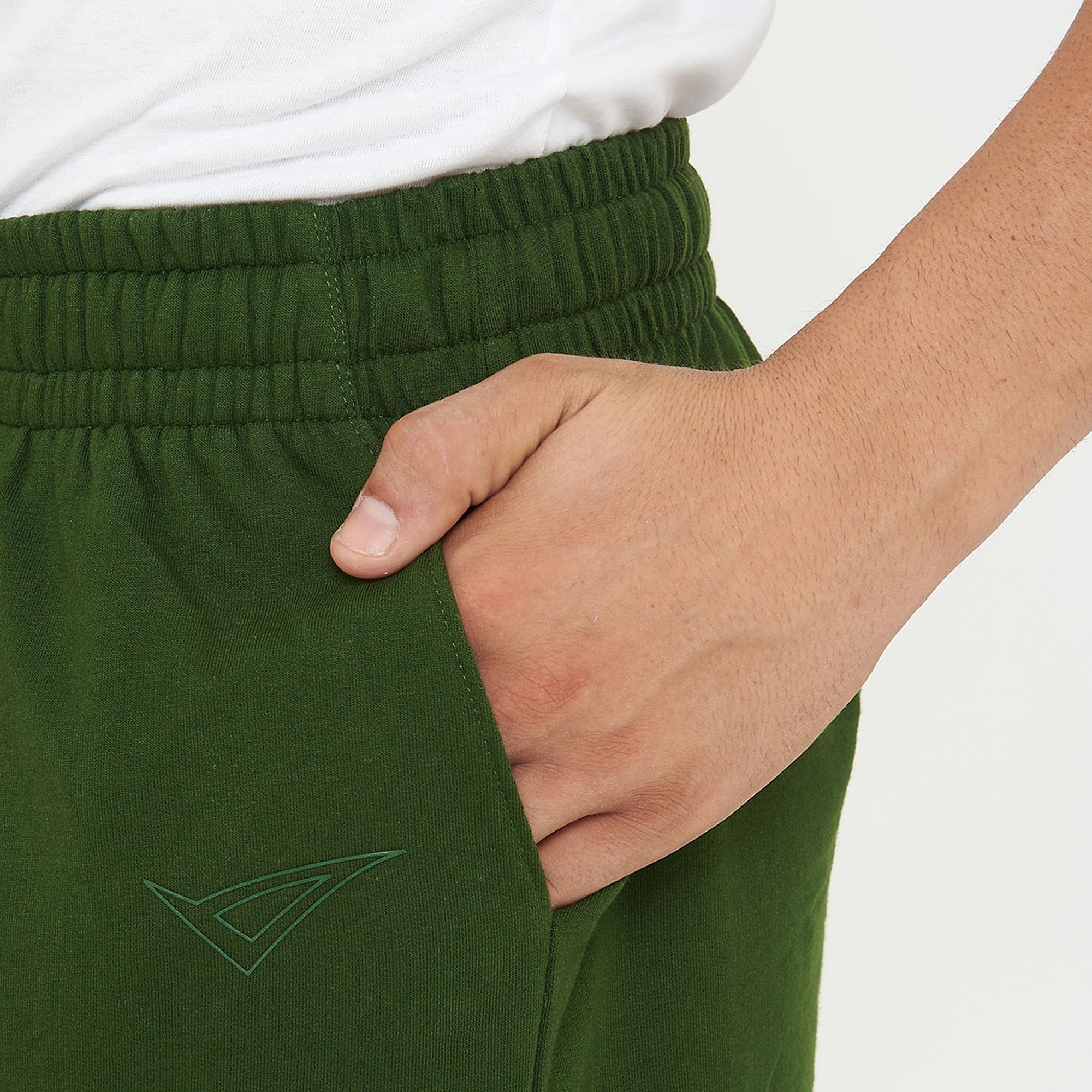 legea-f7-pantaloncini-in-french-terry-di-cotone-verde-militare-xl image 5