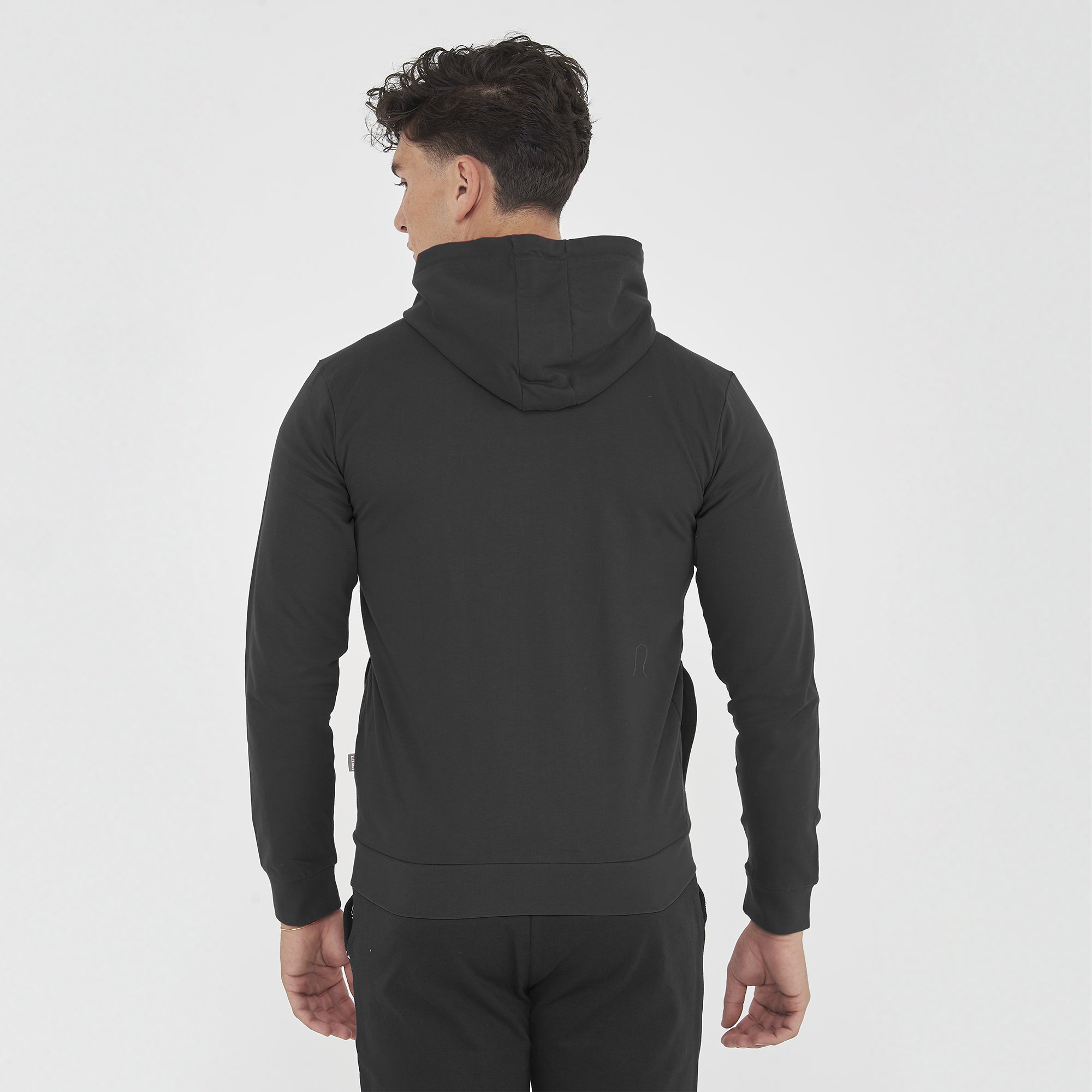 legea-farel-felpa-con-zip-e-cappuccio-french-terry-nero-l image 2