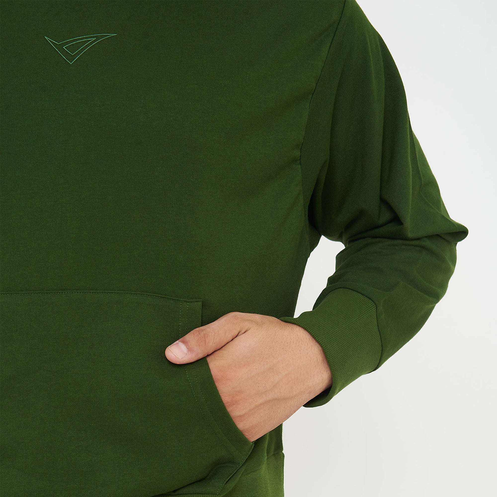 legea-felpa-unisex-con-cappuccio-f-boxy-verde-militare-s image 4