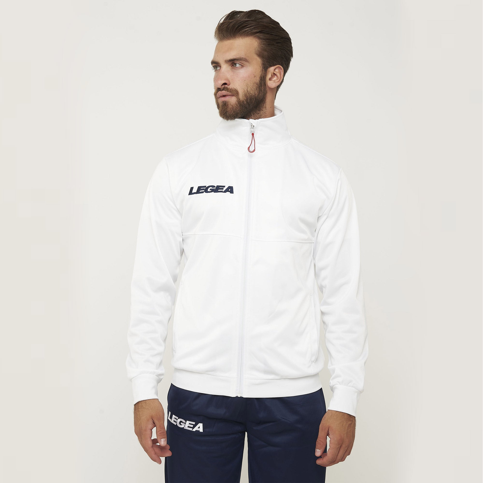 legea-cuba-giacca-sportiva-con-zip-e-cappuccio-bianco-l image 1