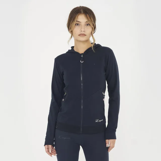 legea-layca-felpa-leggera-zip-cappuccio-blu-xs image 1