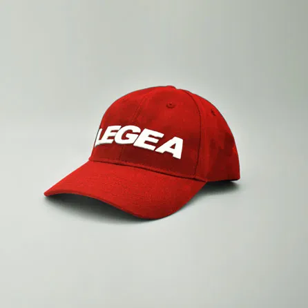 legea-plata-cappellino-in-cotone-con-visiera-rosso image 1