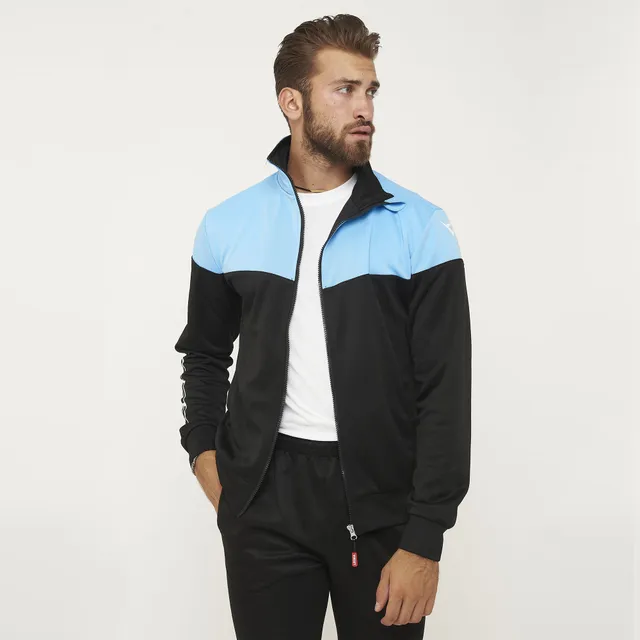 legea-giacca-bicolor-full-zip-ontario-senior-nero-celeste-xl image 1