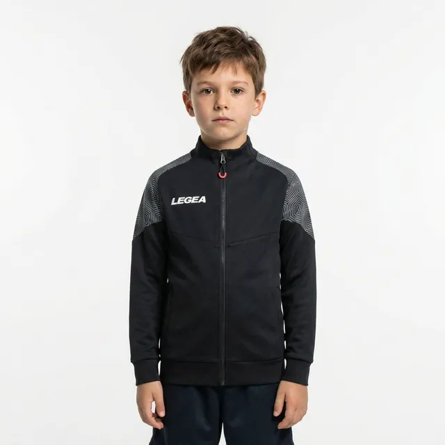 legea-manila-giacca-con-zip-running-nero-verde-tiffany-3xs image 1