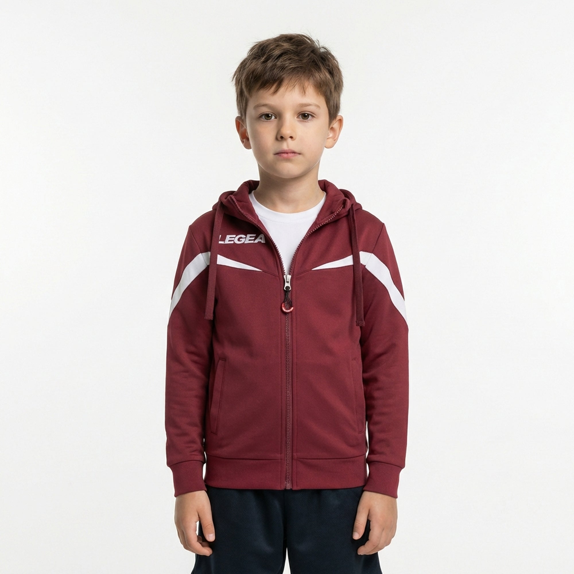 legea-turchia-giacca-sportiva-con-cappuccio-granata-3xs image 1