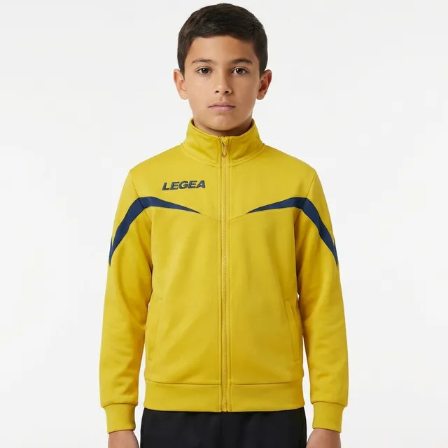 legea-mosca-giacca-sportiva-con-zip-giallo-blu-2xs image 1