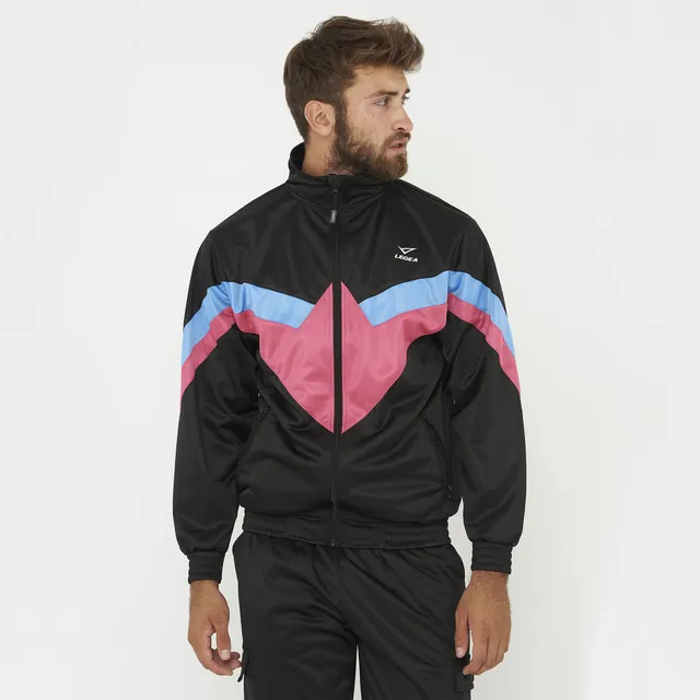 legea-loose-giacca-con-zip-vintage-nero-fucsia-xl image 1