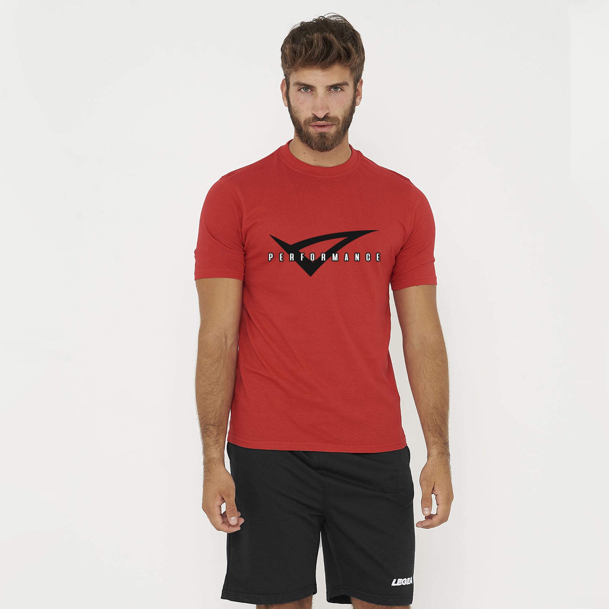 legea-t-shirt-in-cotone-performance-rosso-nero-s image 1
