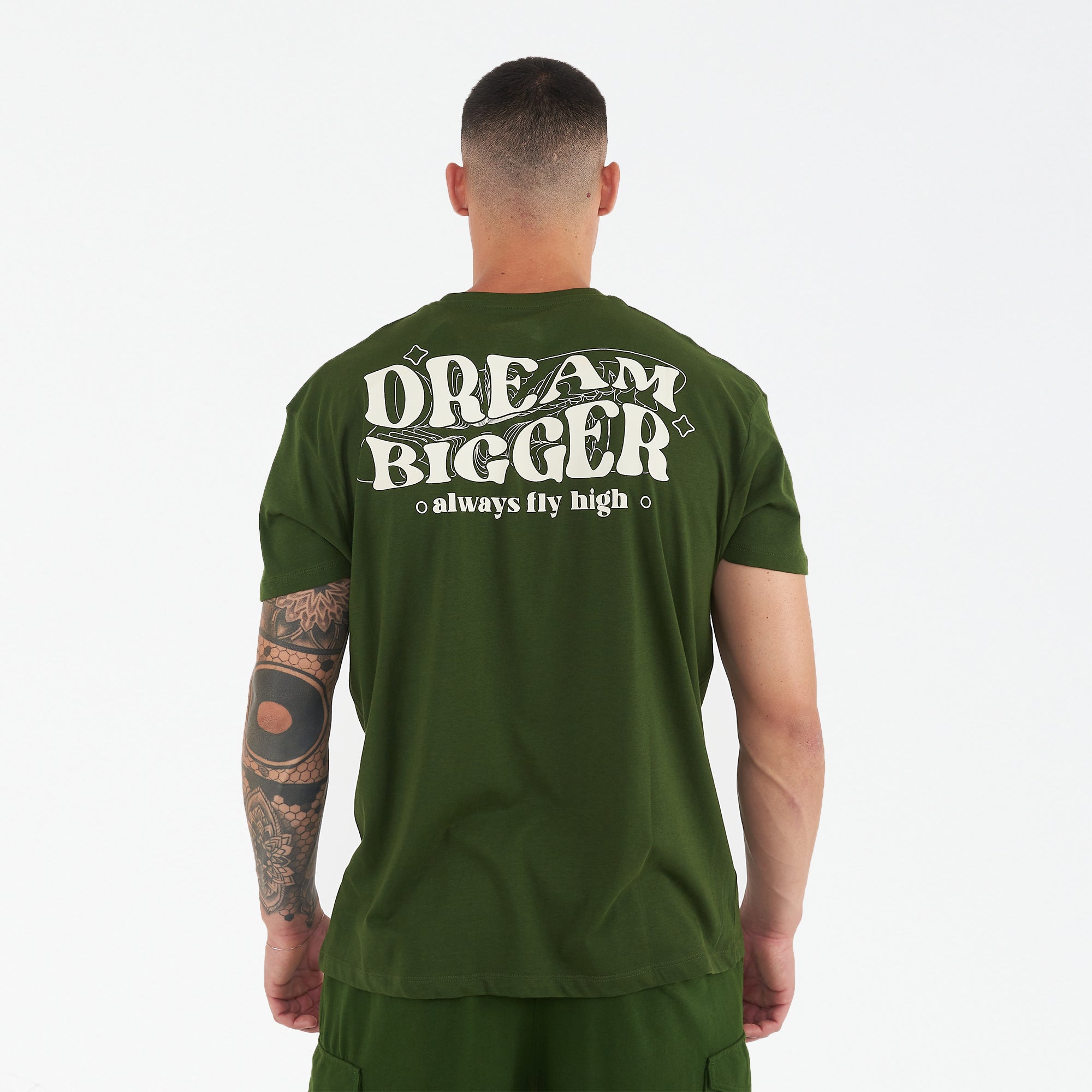 legea-bigger-t-shirt-in-cotone-verde-militare-2xl image 2