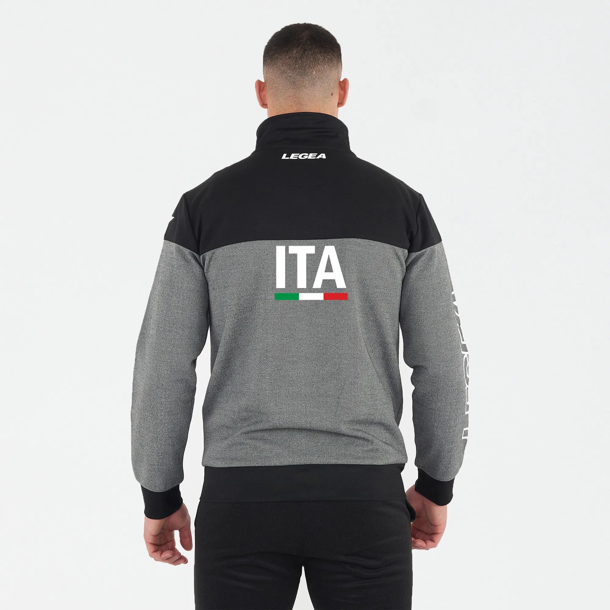 legea-giacca-di-tuta-fisbb-giubbotto-nero-bianco-slim-fit image 2