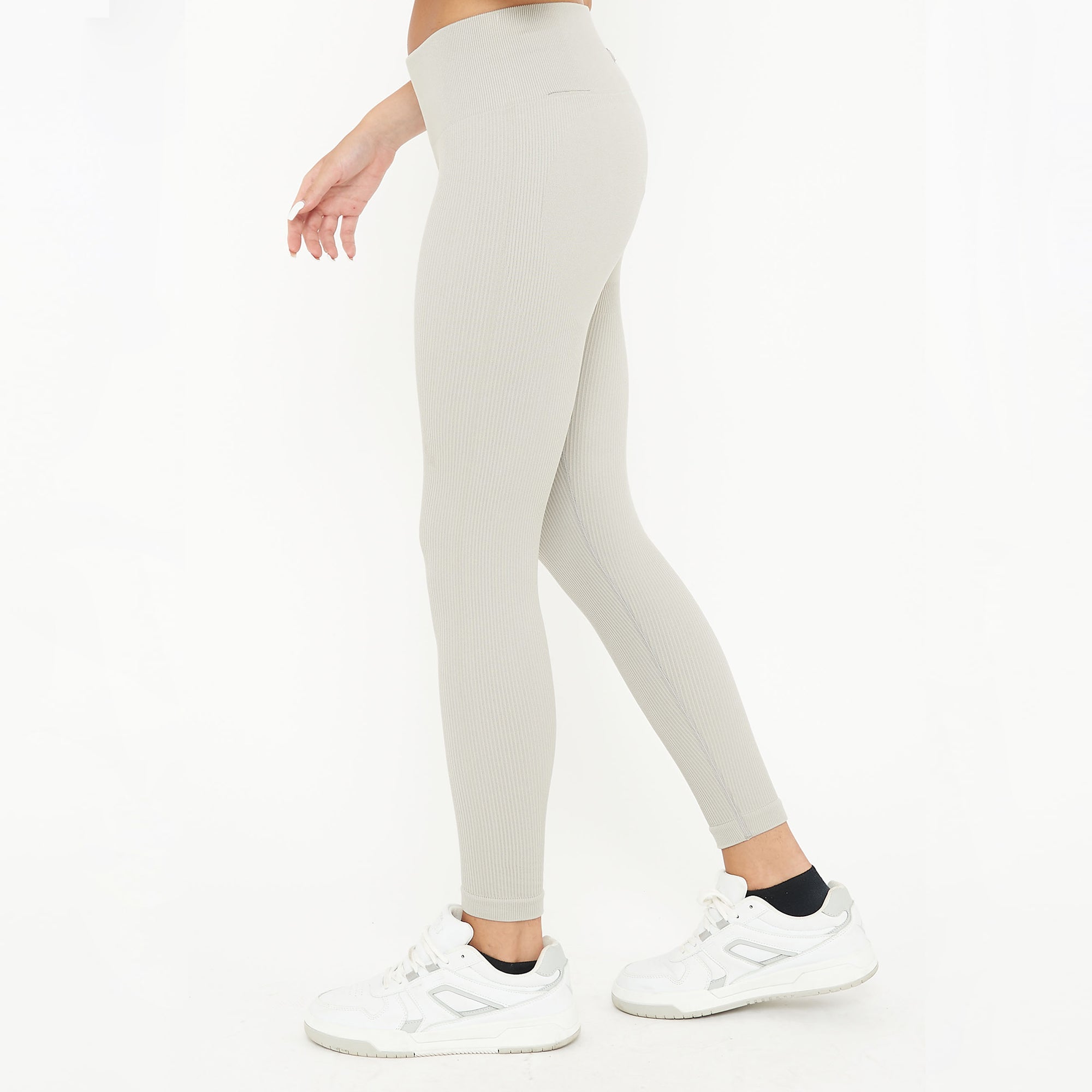 legea-burner-leggings-fitness-a-costine-grigio-chiaro-m image 3