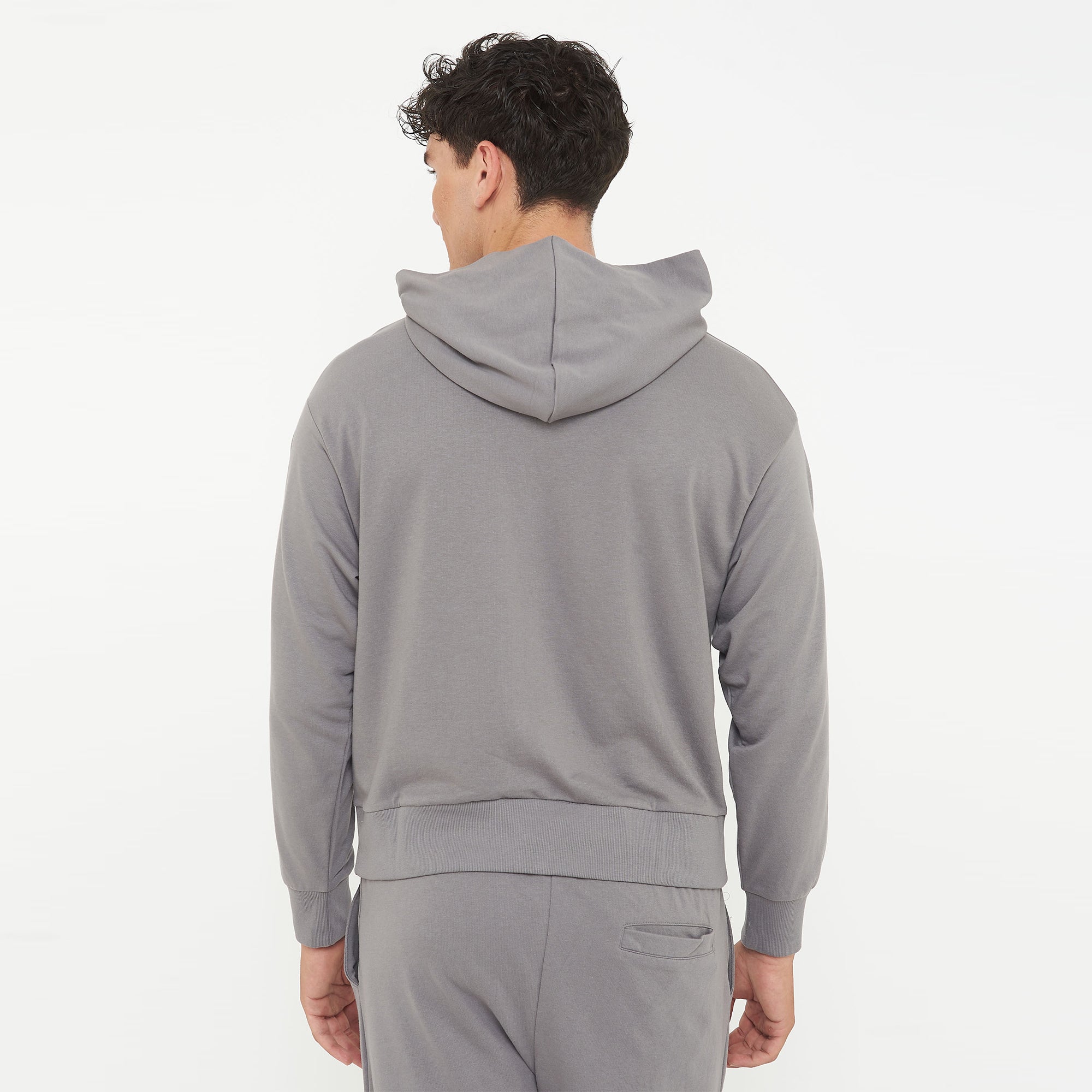 legea-felpa-unisex-f-boxy-con-cappuccio-grigio-scuro-l image 2