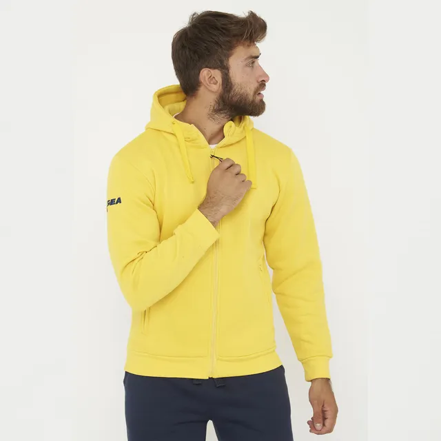legea-sarajevo-felpa-con-cappuccio-e-zip-giallo-m image 1