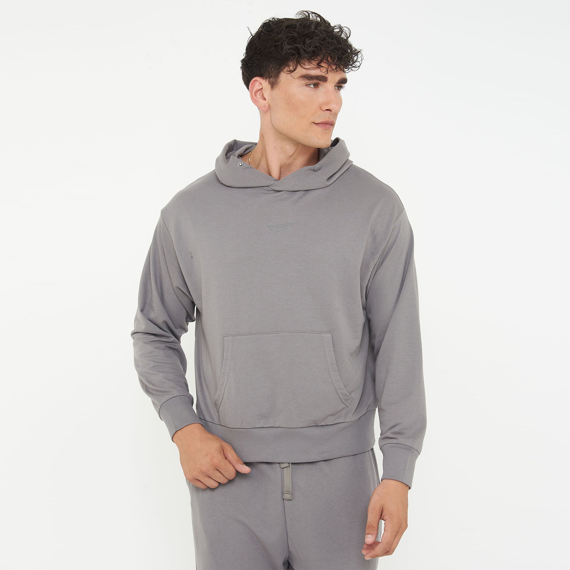 legea-felpa-unisex-con-cappuccio-f-boxy-grigio-scuro-m image 1